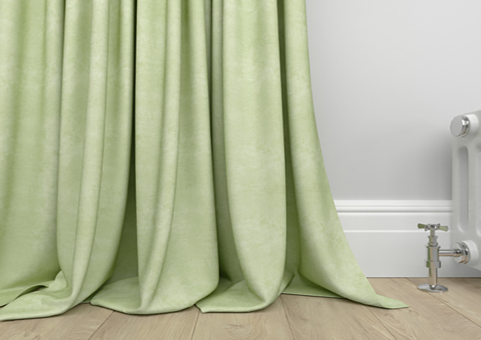 Florence Faux Suede, Green Leaf - Made to Measure Curtains - Image 6